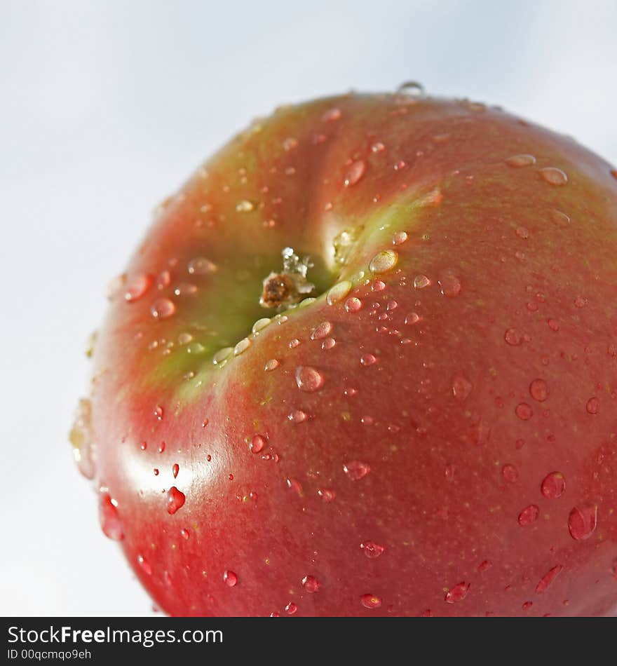 Red Apple isolated on white