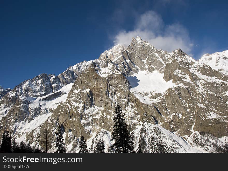 Mont blanc,  courmayeur aosta, italy. Mont blanc,  courmayeur aosta, italy