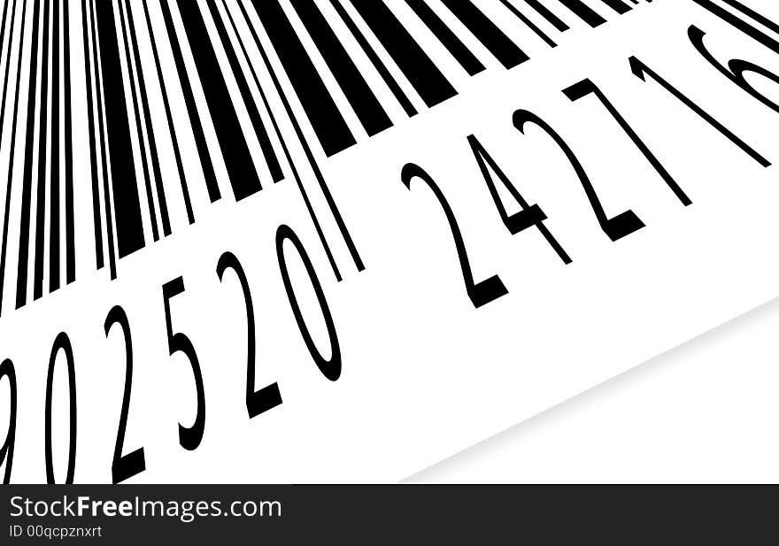 Bar code label,2D digital art