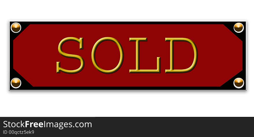 Sold tag