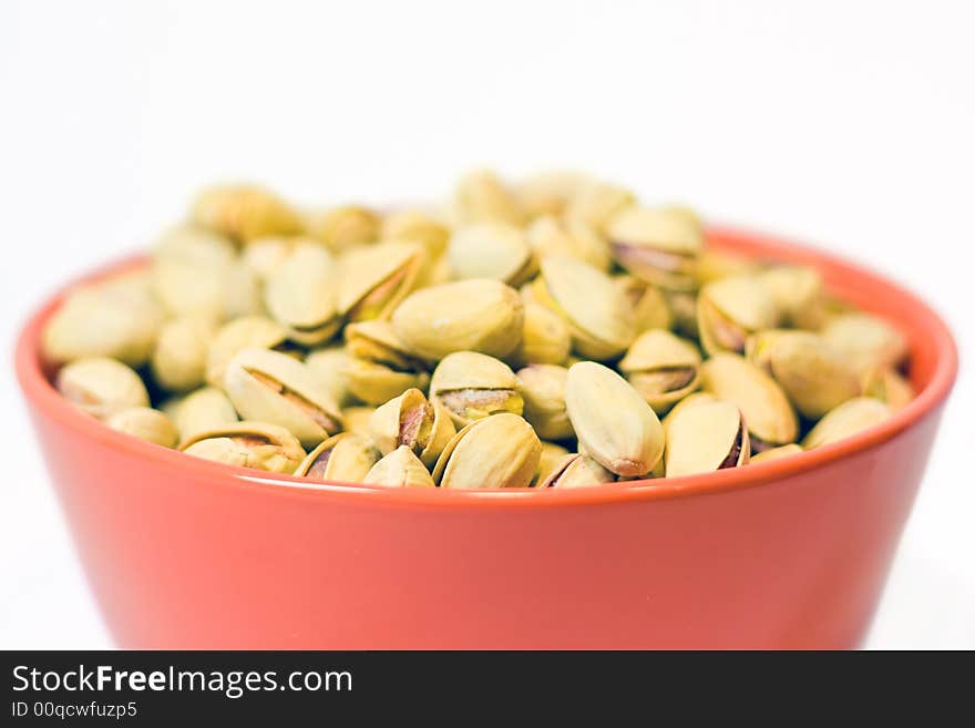 Bowl full of pistachios (Small DOF)