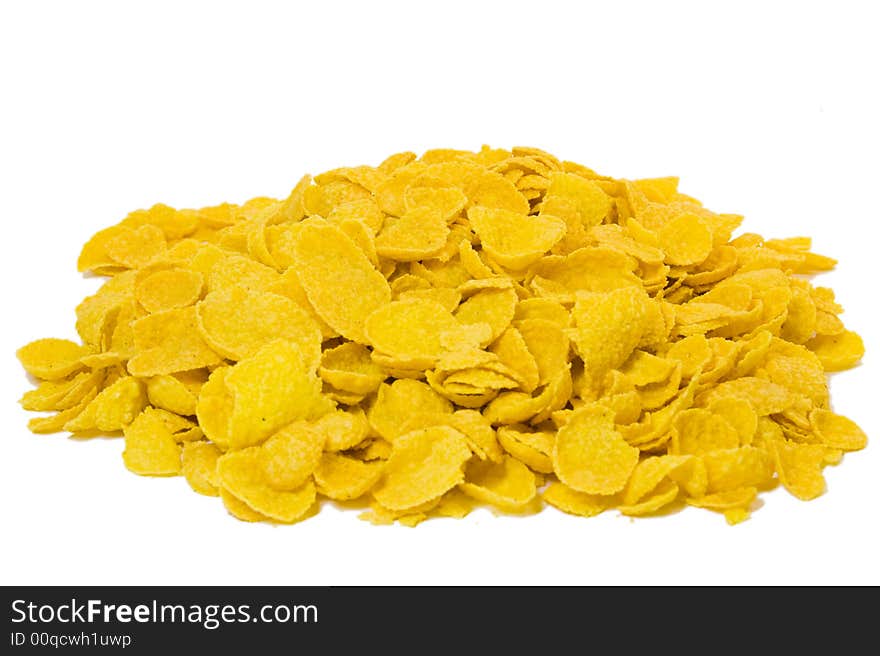 Corn flakes in macro