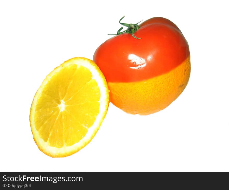 Lemon plus a tomato