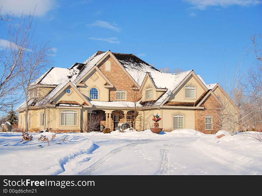 Luxury home in the Winter