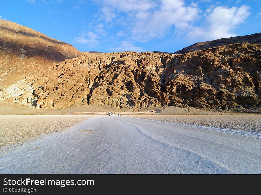 Bad Water Basin at Death Valley National Park in California. Bad Water Basin at Death Valley National Park in California