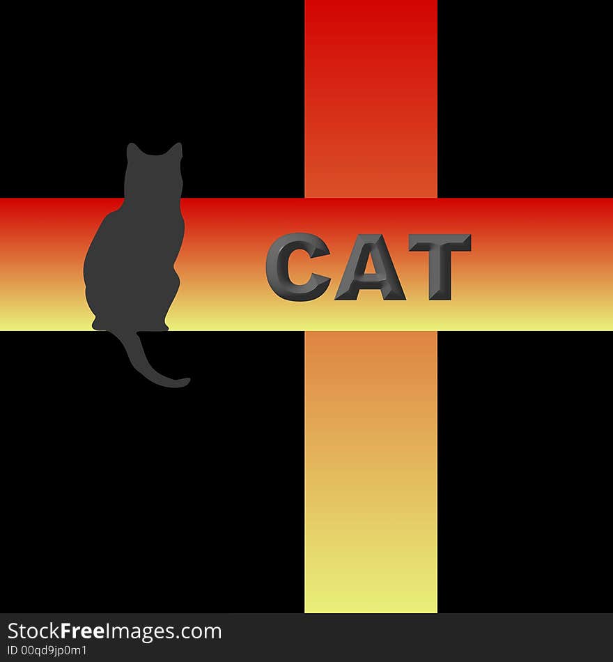 Cat - a computer generated image