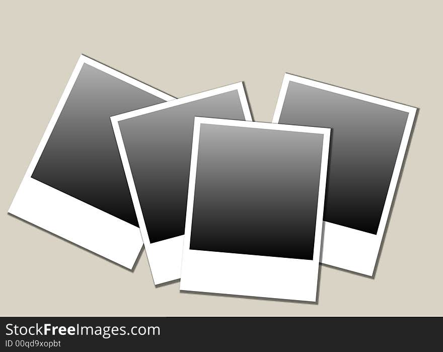 Polaroid blank instant photo frames. Polaroid blank instant photo frames