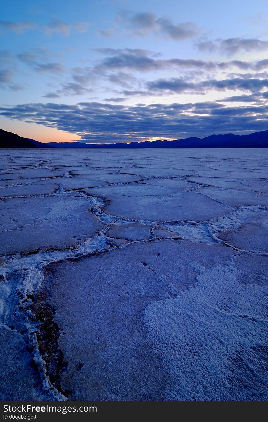 Bad Water Basin at Death Valley National Park in California. Bad Water Basin at Death Valley National Park in California