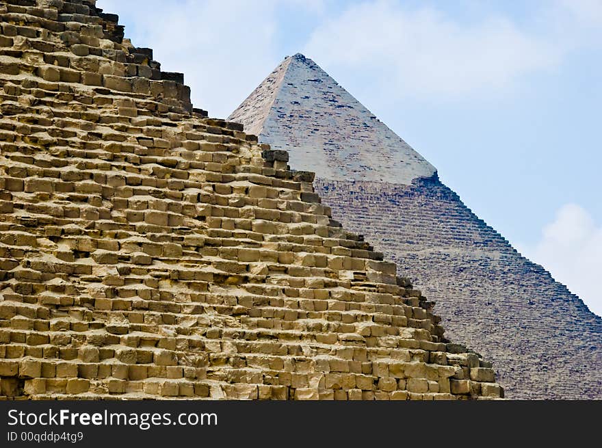 Two Pharaoh's pyramids in egypt. Two Pharaoh's pyramids in egypt