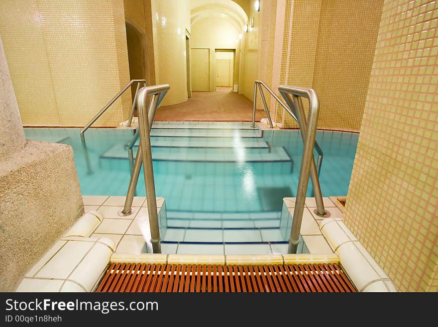 Swimming pool in the public baths