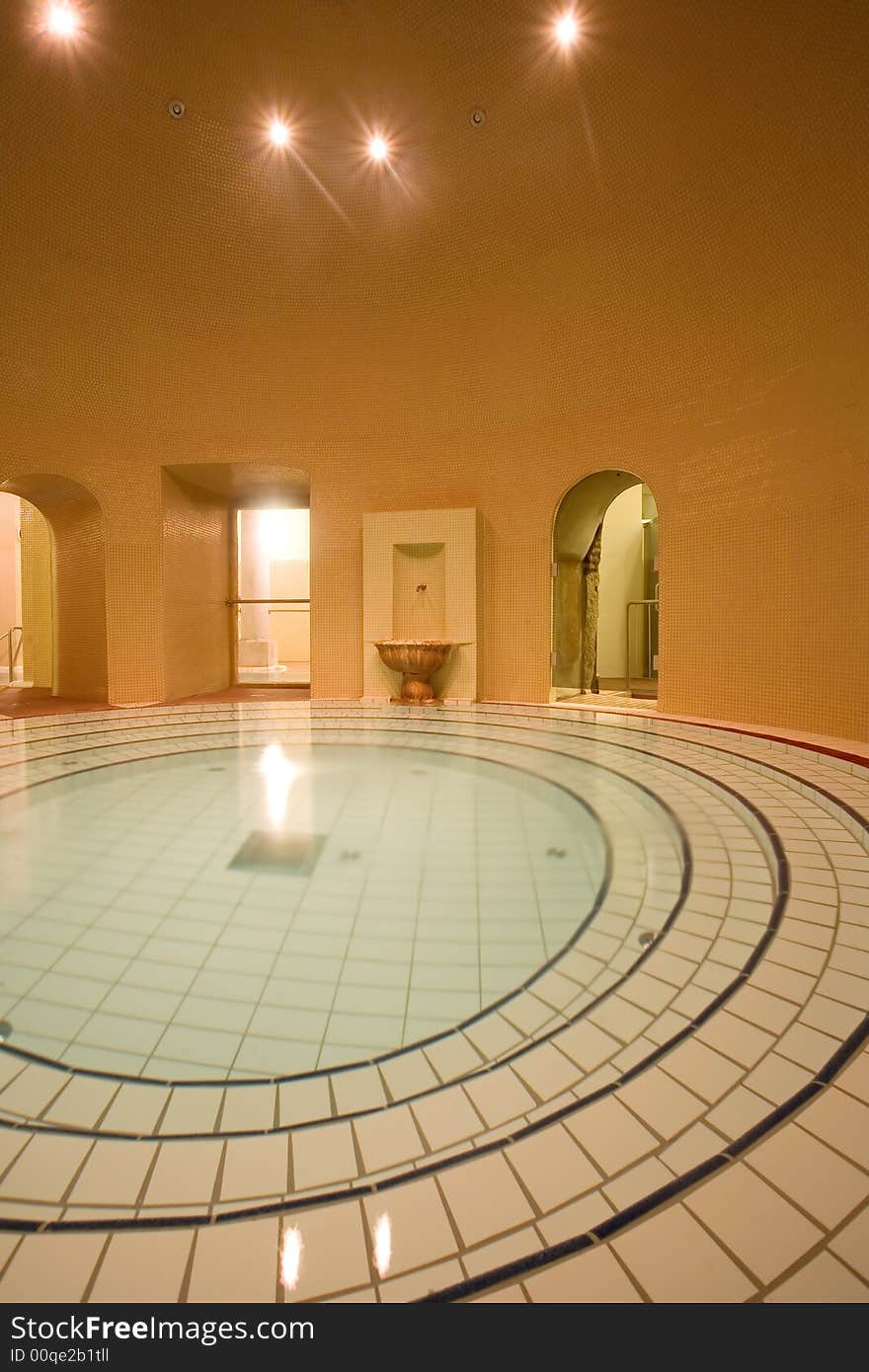 Swimming pool in the public baths