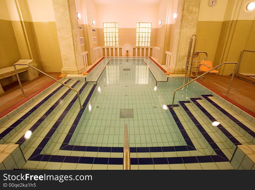 Swimming pool in the public baths