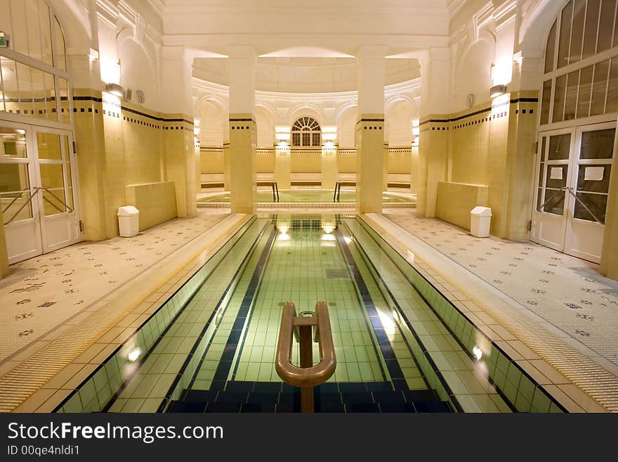 Swimming pool in the public baths