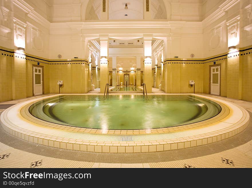 Swimming pool in the public baths