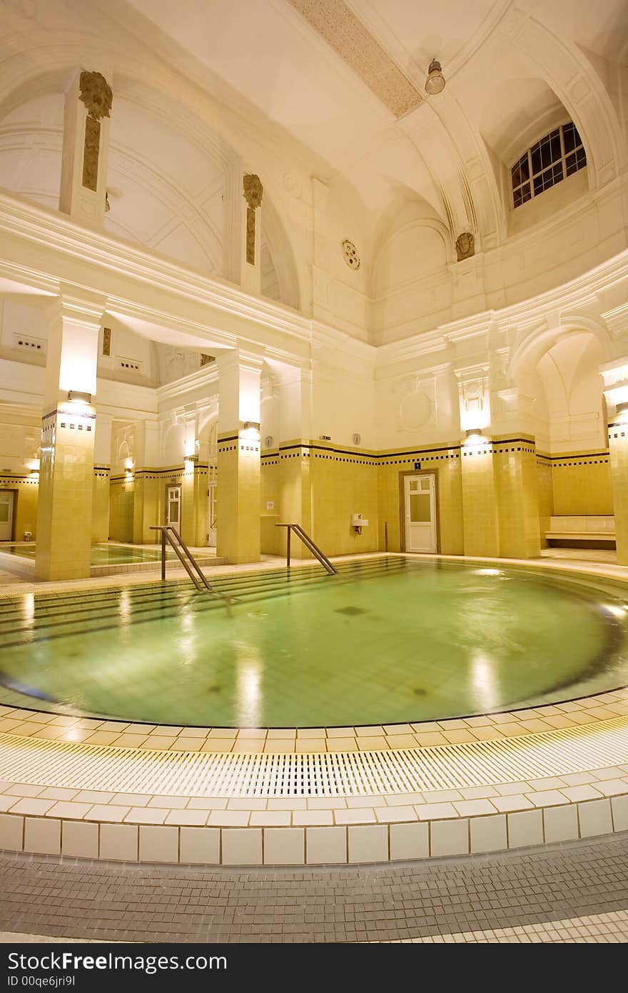 Swimming pool in the public baths