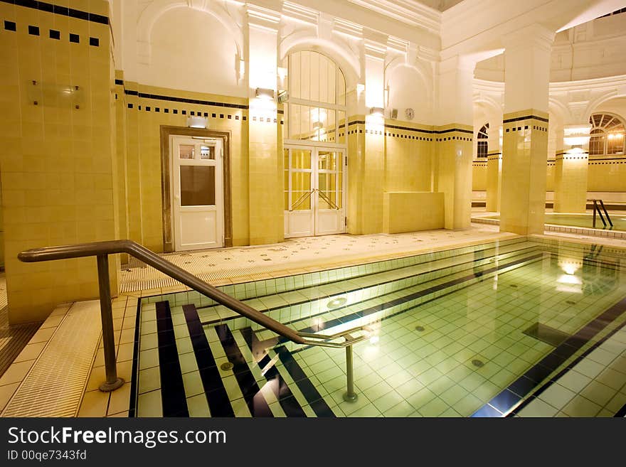 Swimming pool in the public baths