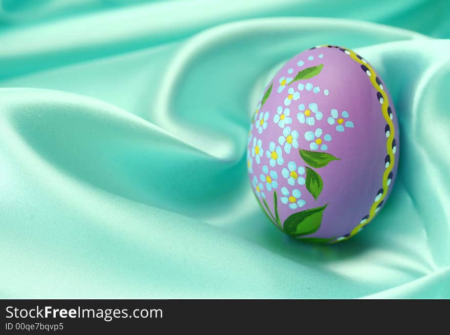 Easter Egg - Lila On Turquoise