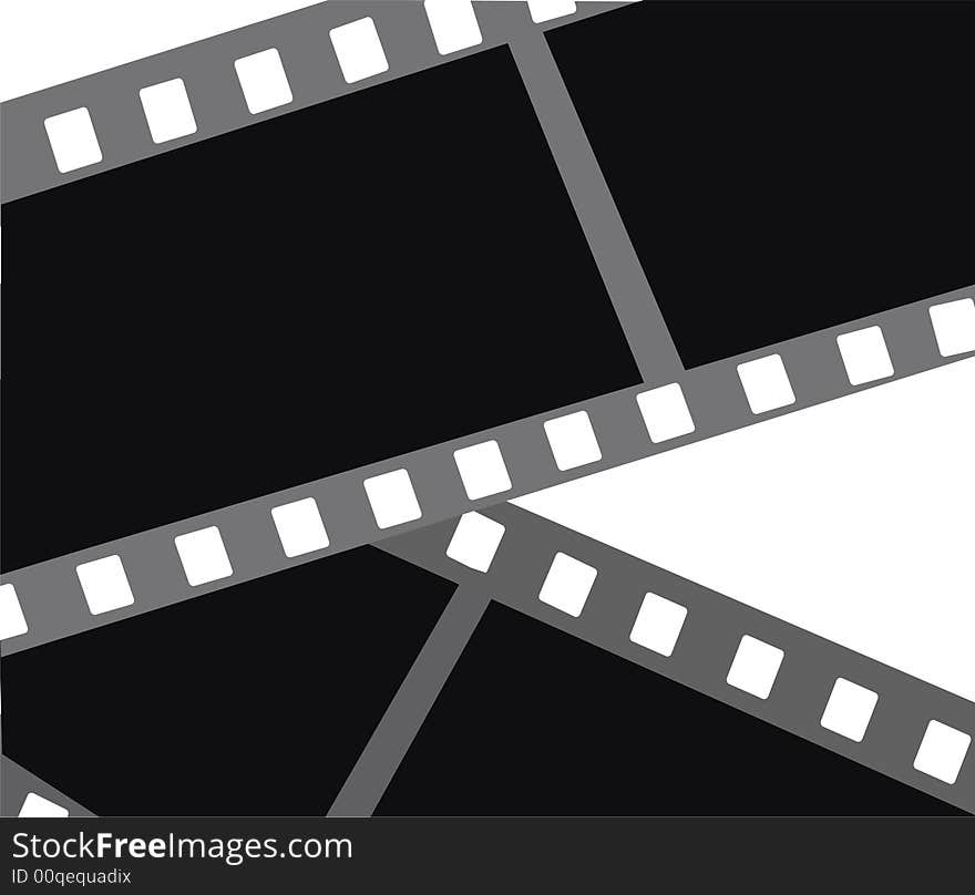 Illustration of filmstrip for your design. Illustration of filmstrip for your design.