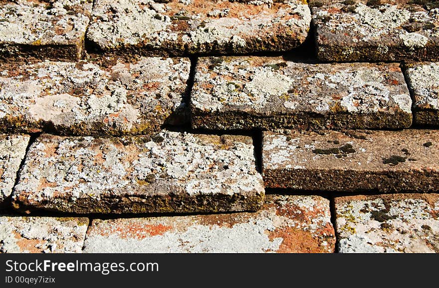 Roof Tiles In A Row