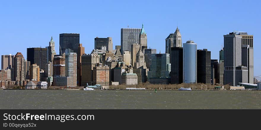 Viw of Manhatten from Liberty Island