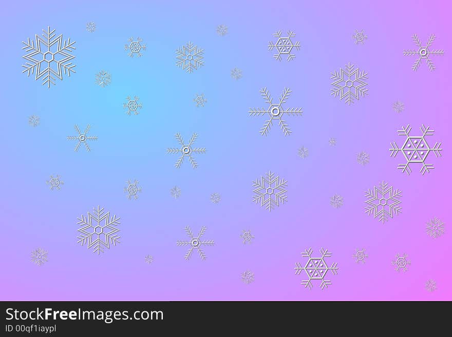 Snowflakes - a computer generated image