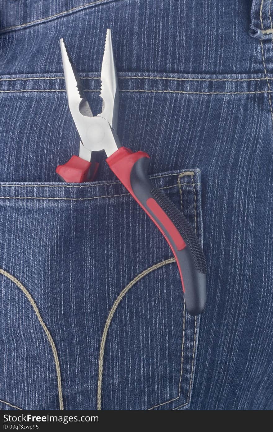 Pliers in a  pocket