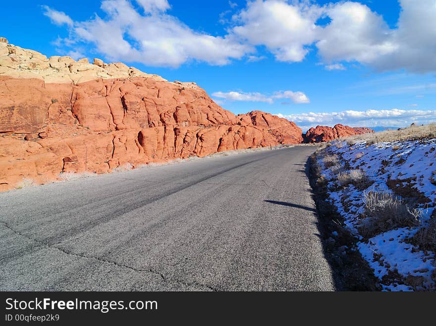 View of the Red Rock road