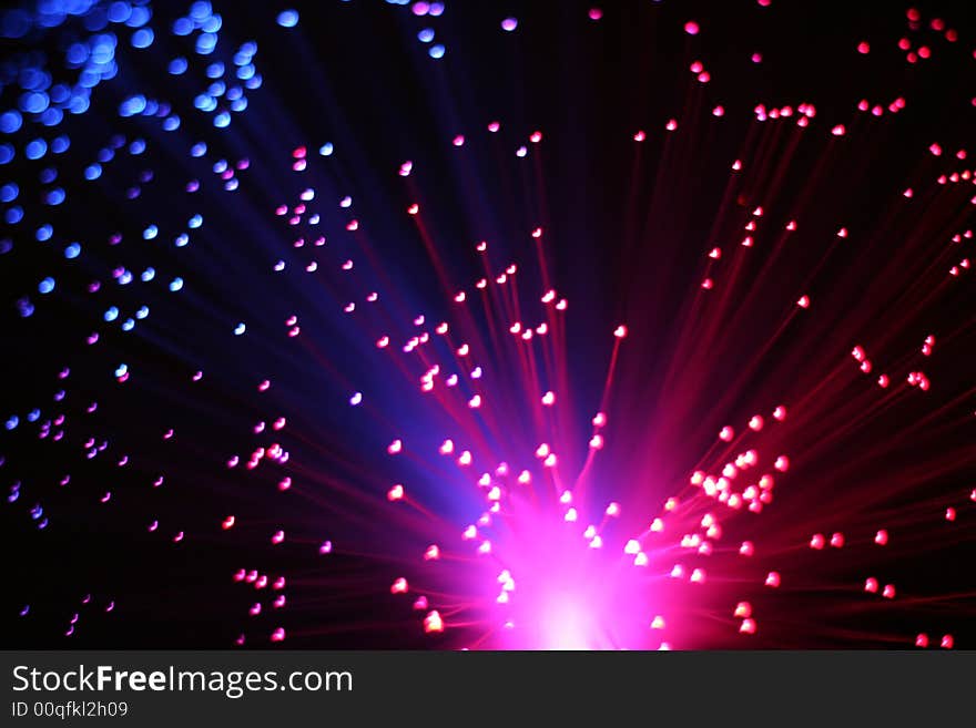 The colorful light over black background. The colorful light over black background