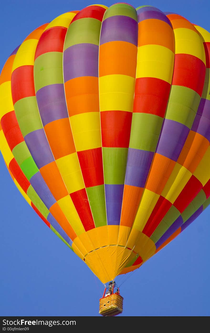 Hot air balloon on the swiss alps