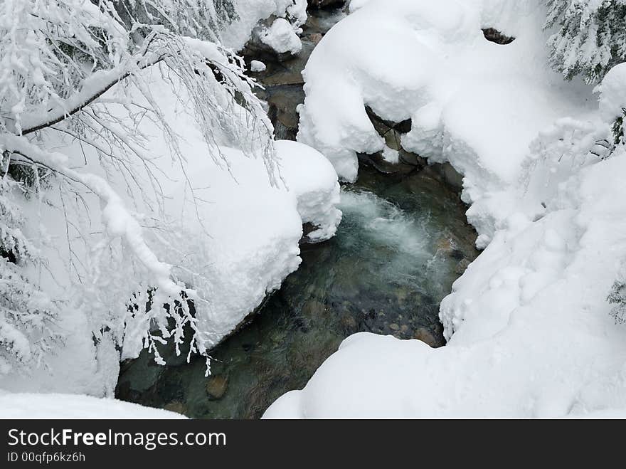 Winter in denny creek