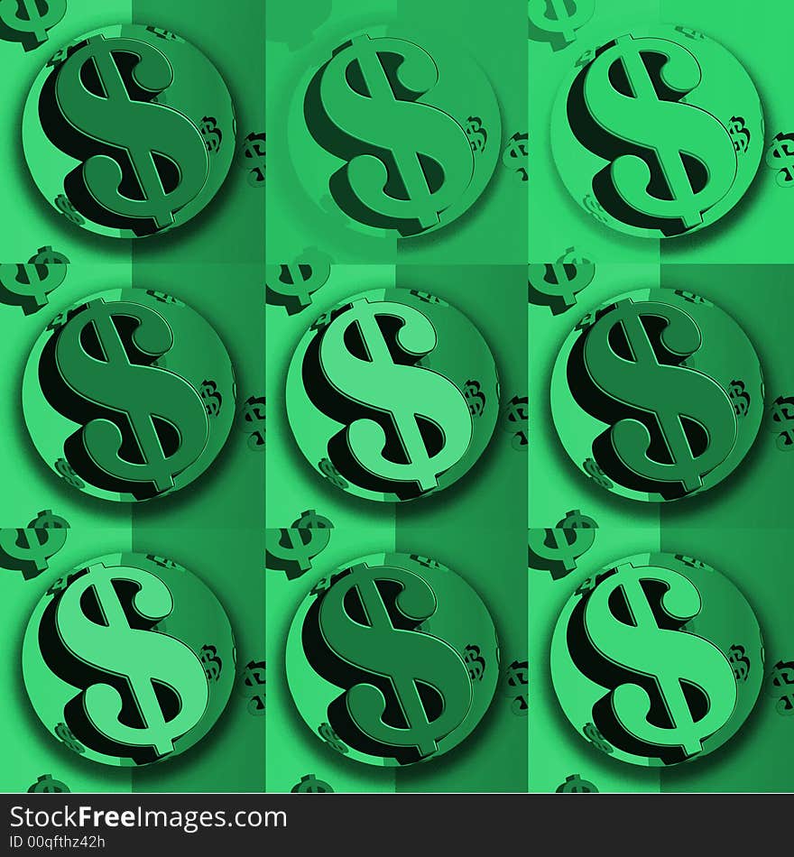 Dollar Green Dollar sign