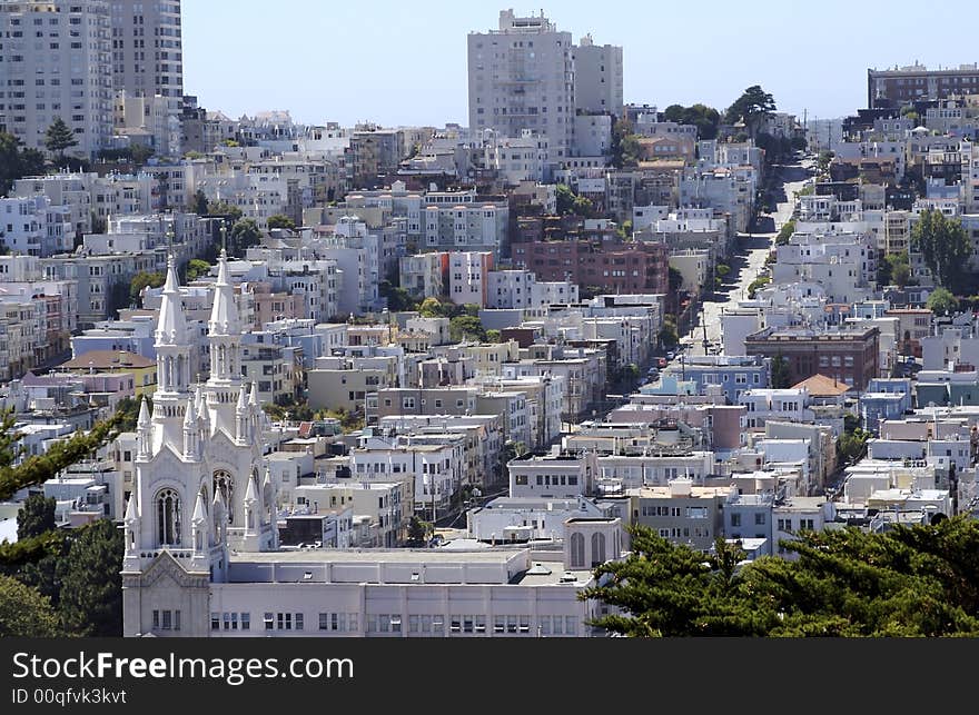 San Francisco from Telegraph Hill. San Francisco from Telegraph Hill