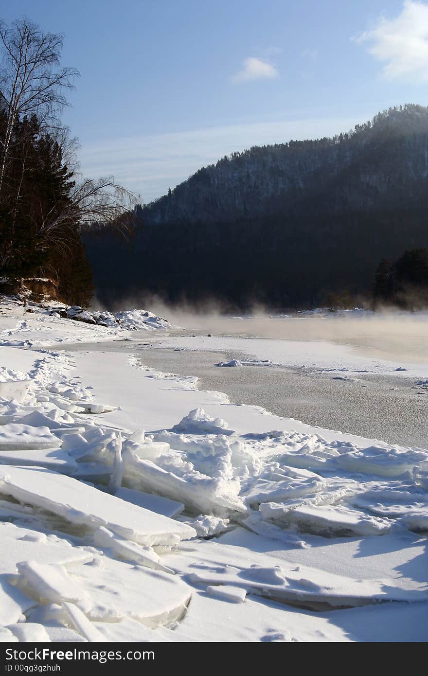 Alatau River in Winter 2008