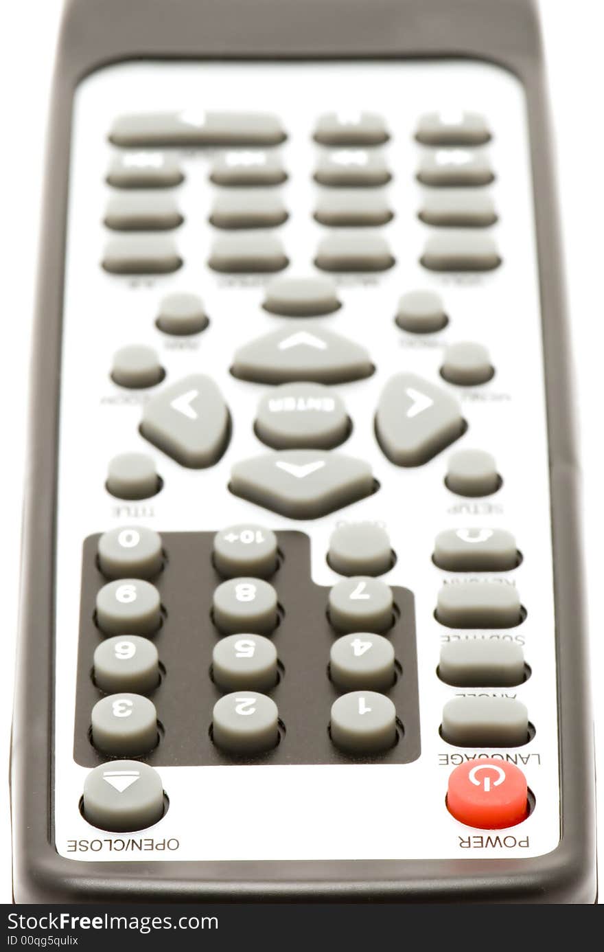 Object on white - tool - TV remote control. Object on white - tool - TV remote control