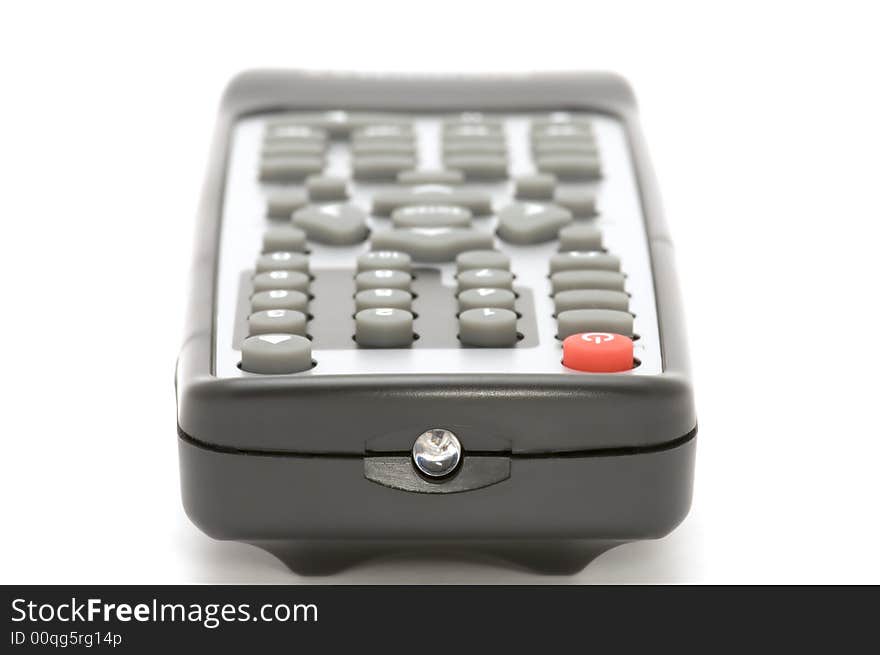 TV remote control close-up