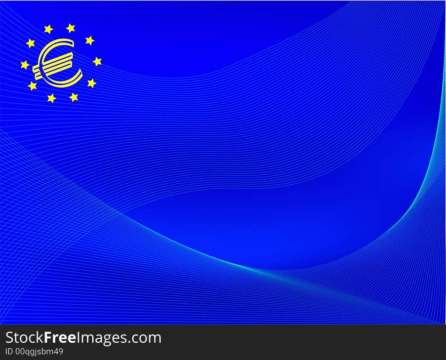 Vector illustration - background with the logo of the European Union. Vector illustration - background with the logo of the European Union