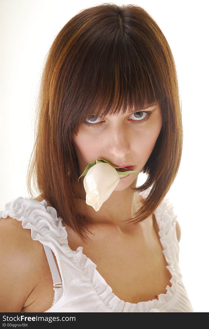 Portrait with rose