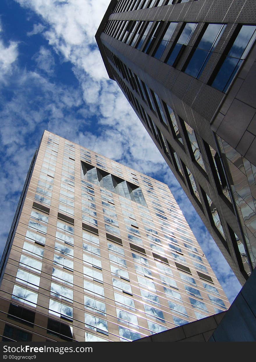 Buildings under sky