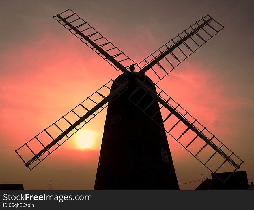 Windmill Sunset