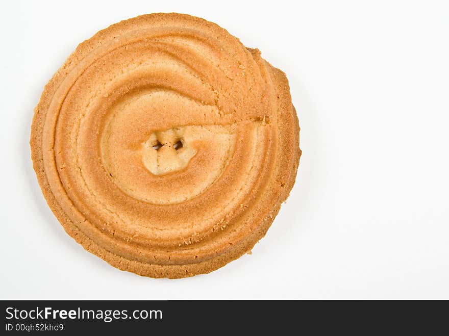 Cookie ring isolated on white background