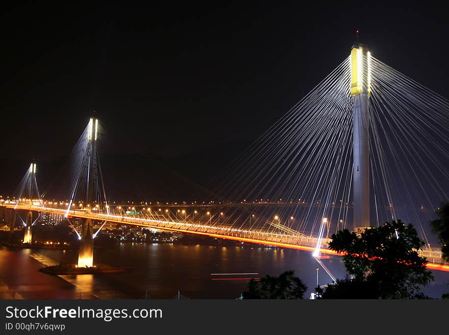 View of Tsing Ma Bridge