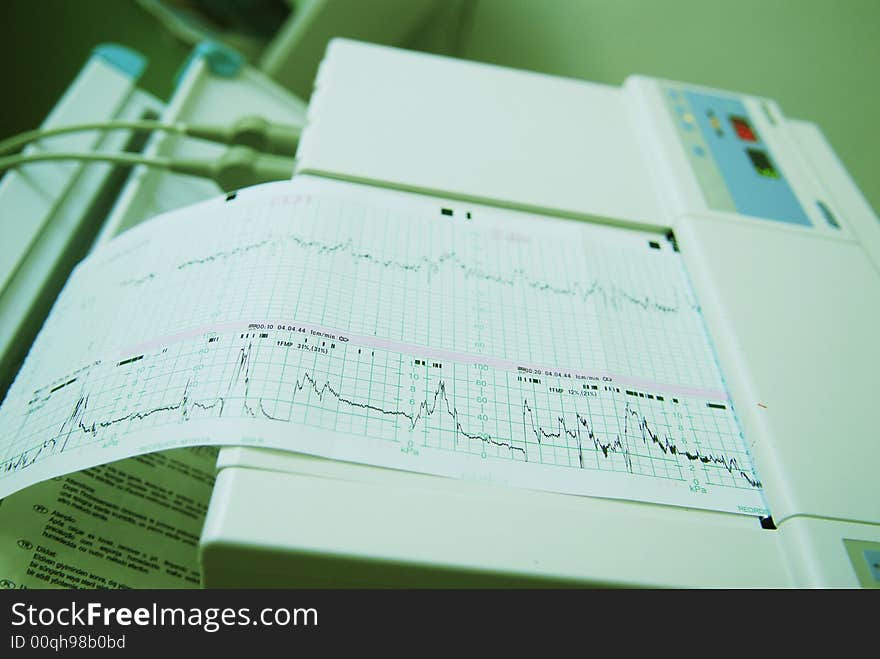 A device metering heart pulsation