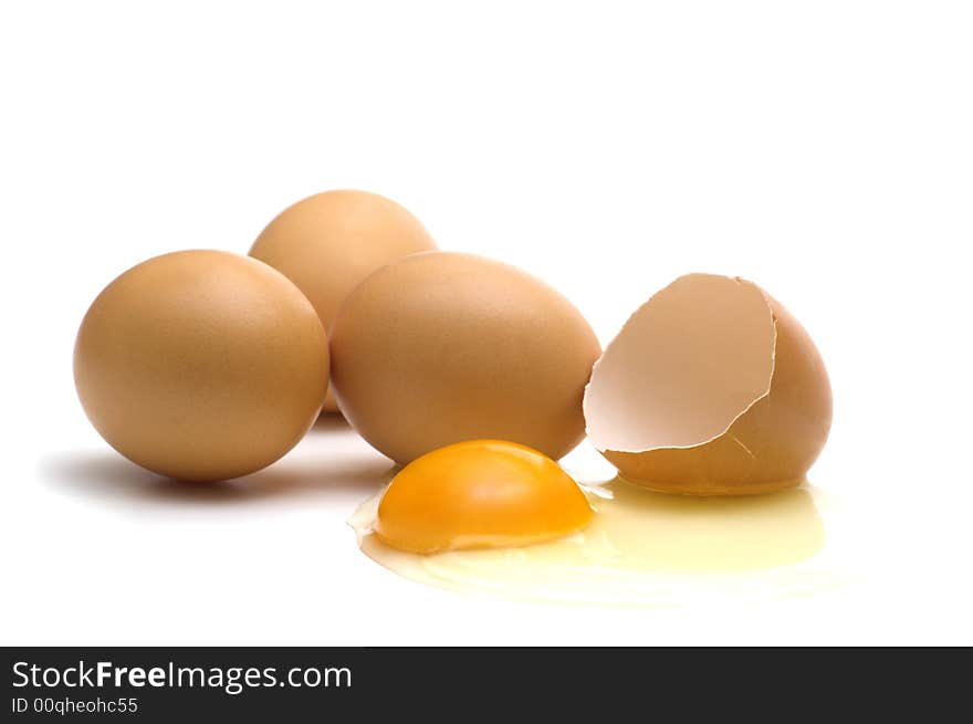 Egg On White Background