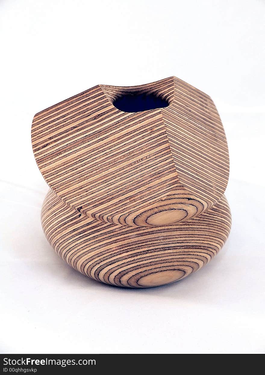 Vase wooden