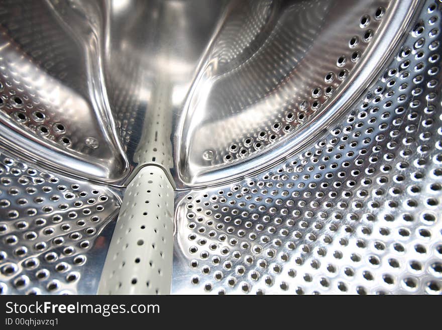 Details interior view of a Washing machine