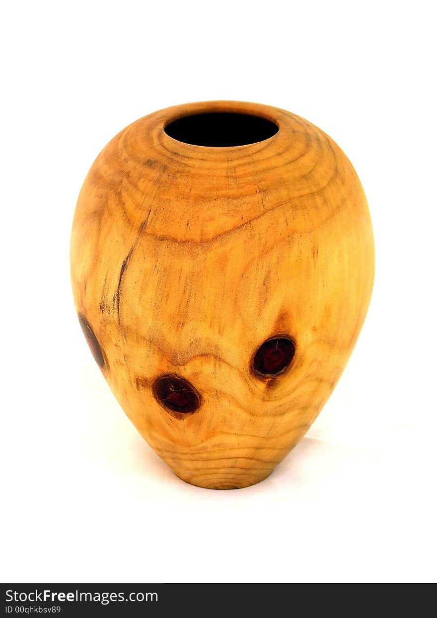 Vase wooden