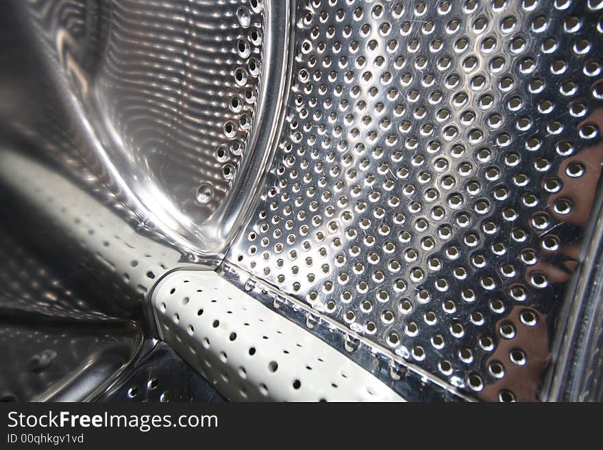 Details interior view of a Washing machine