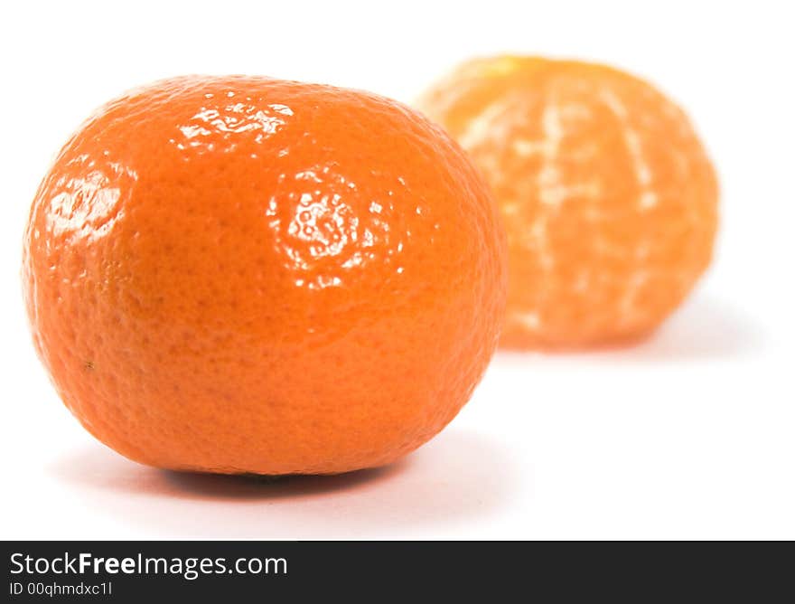 Two tangerines