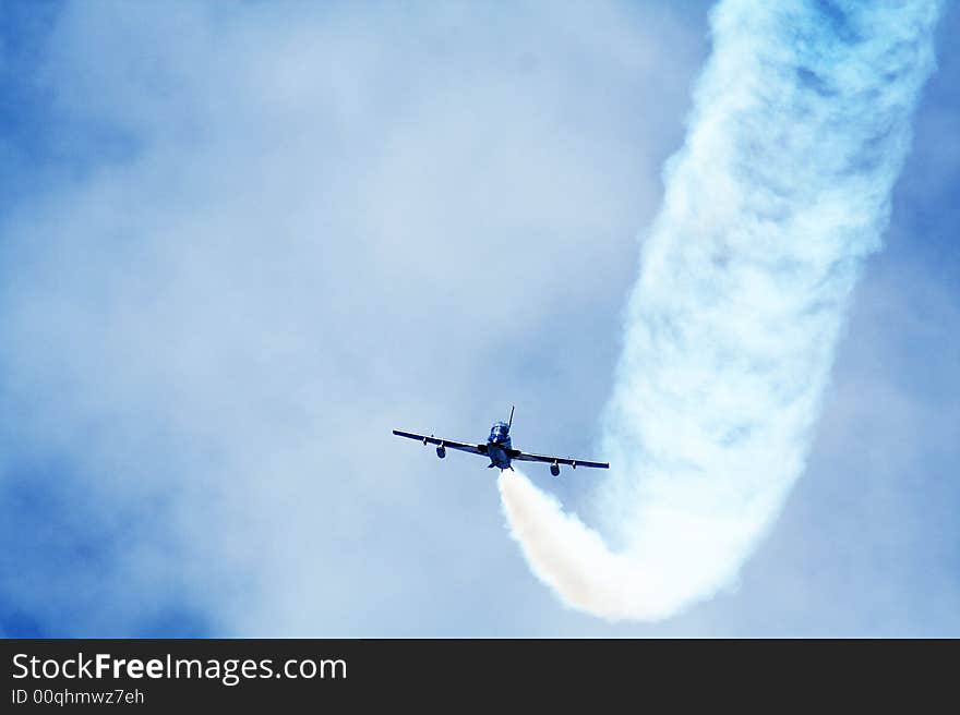 The aerobatic demonstration team of the Italian Air Force. The aerobatic demonstration team of the Italian Air Force