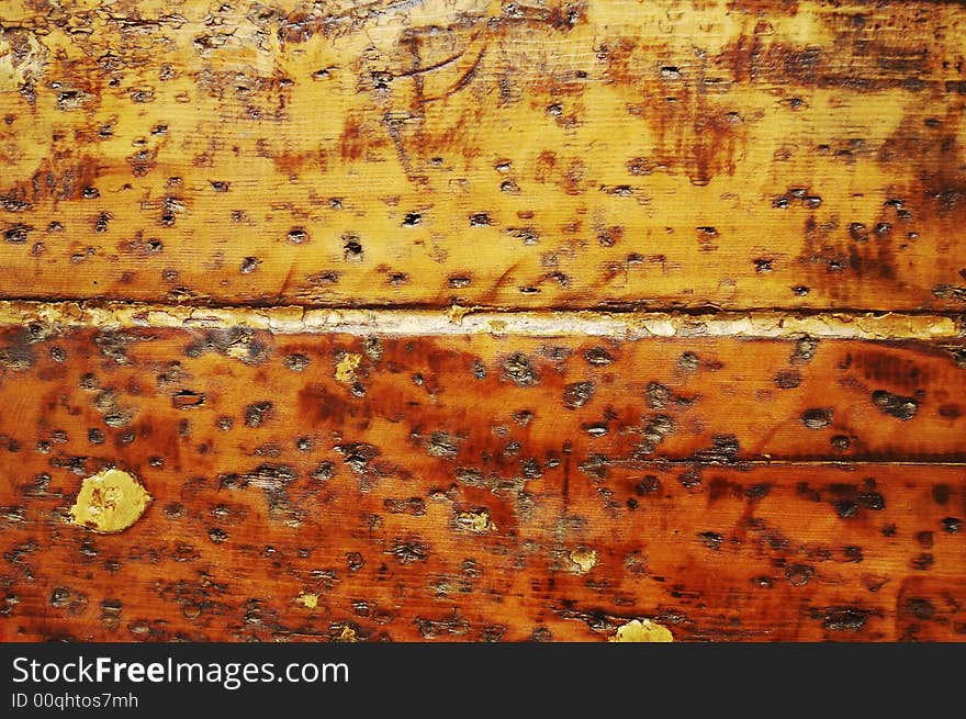 Wood texture of the side of a ship